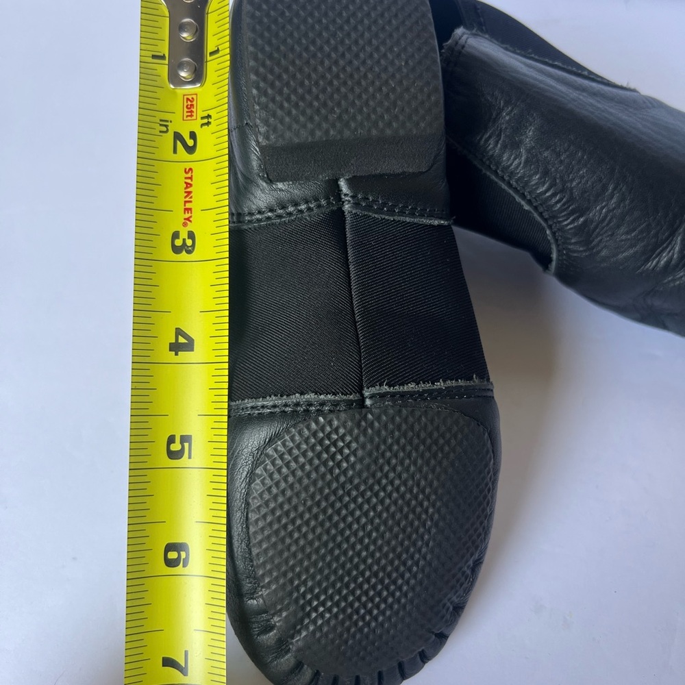 🎃Genuine Leather Jazz Shoe Slip On Dance Shoe for Girls and Boys Black - Picture 5 of 8